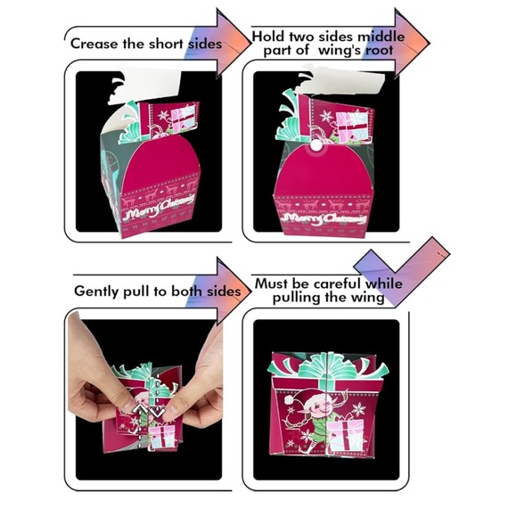 NWT Christmas Gift Boxes 28pcs 3.3x3.3x3.3 Inches Cookie Treats Toys Square - Picture 4 of 9